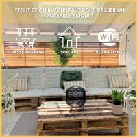 Le Paisiblement Vôtre 2 Ch, Terrasse, Clim, Park - B&B