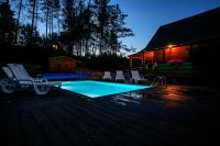 Domek całoroczny JELENIÓWKA na Kaszubach z balią na wyłaczność,wspólny basen i bilard z domkiem Sówka - Ostrowite Leśna Dolina - B&B