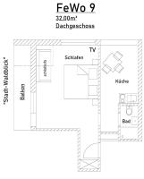 Apartamento con balcón