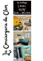 B&B Jussac - Studio 40m2 plein pied avec parking - Bed and Breakfast Jussac