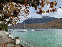 Rare 2 bedroom with private beach on Lake Annecy - B&B Doussard