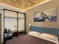 Kamer met 1 Groot Bed of 2 Aparte Bedden en Uitzicht op de Stad