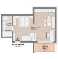 One-Bedroom Apartment with Balcony