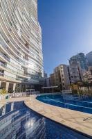 AP OCEAN UNLIMITED - Vista panorâmica da praia de Santos no Unlimited - Chambres d'hôtes Santos