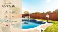 Elegant 4BR 2,5BA Holiday Home with Pool, Game Room & Grill - Ferienwohnung Carrollton