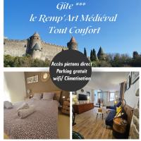 B&B Carcassonne - NEW -Le Remp'Art Médiéval - Pied du Château - Bed and Breakfast Carcassonne