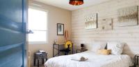 Jolie maison en bois à 2 kms de la plage de Brem Sur Mer - 6 personnes - Ferienwohnung