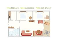 Appartement met 2 slaapkamers