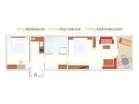 Appartement met Balkon