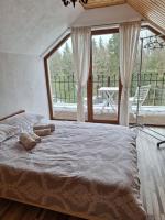 Tweepersoonskamer met 2 Aparte Bedden en een Terras