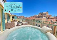 B&B Cannes - Luxury "Les Toits du Soleil" - Magnifique appartement avec terrasses et jacuzzi - Centre de cannes - By SCLS Locations - Bed and Breakfast Cannes