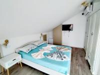 Deluxe Double Attic Room with Side Sea View