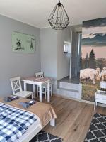 Studio mit Bergblick
