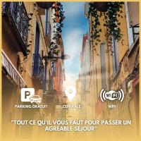 CAN PI N1 - Central - Place parking République inclus & Wifi - B&B