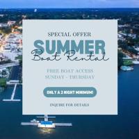 Lakefront Duplex With Pontoon Boat 3 Bed House - B&B Mount Dora