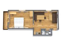 Appartement met 1 Slaapkamer en een Balkon