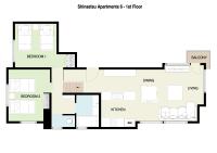Two-Bedroom One-Bathroom Apartment