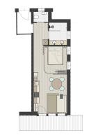One-Bedroom Apartment with Garden