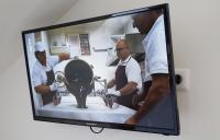 Studio mit Gartenblick