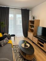 Apartament Grey 2 pokojowy z balkonem w Warszawie - Chambres d'hôtes Varsovie