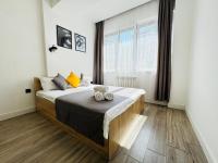 417I1 Gray and Yellow apartment Sholpan city - B&B Almatý