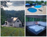 WILLA NA WYŁĄCZNOŚĆ 12 os BIESZCZADY z Salą Imprezową, Jacuzzi, Sauną, Balią Zewnętrzną oraz 2 baseny z podgrzewaną wodą - Rezydencja Matiaszówka - Chambres d'hôtes Polańczyk