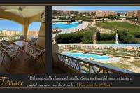 Marina Sunshine 5BR Duplex - Pool & Sea View - B&B El Alamein