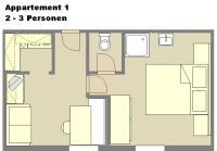 Appartamento con 1 Camera da Letto