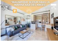 T1bis vue mer et port Marina Baie des Anges - Chambres d'hôtes Villeneuve-Loubet