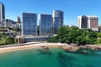 Apartamento alto padrão Salvador BC1309 Pé na Areia Vista Mar Barra Ondina - Chambres d'hôtes Salvador