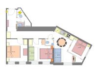 3BDR Elegance Deco Downtown Flat - Ferienwohnung