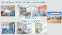 Duplex Providence - Idéal Groupe - Confort - Parking Privé - B&B