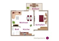 Appartamento con 1 Camera da Letto