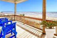 True Beachfront Gulf Views Fireplace Location - B&B Galveston