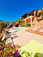 Maison Provençale sur Collines de Nice avec Piscine et vue mer - B&B