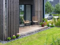D33 Vilnius - Modern Luxury Apartment with Terrace, Garden, AC and Parking - B&B Vilna