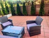 Zweibettzimmer mit Gartenblick