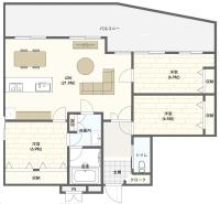 Room 701 Large 3LDK 98sqm Near Namba Big Balcony Ideal for Groups and Long Stay - Chambres d'hôtes Osaka