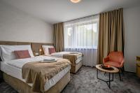 Doppel-/Zweibettzimmer mit Stadtblick