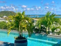 Luxury villa, swimming pool and panoramic sea view - B&B Cul-de-Sac