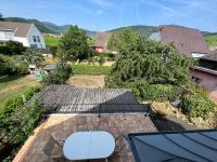 Le Cerisier - Route des vins - Parking et terrasse avec vue sur montagnes et vignoble - Chambres d'hôtes Sigolsheim