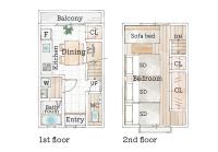 1棟貸切,難波まで2駅4分,京セラドーム徒歩圏内,最大7名まで利用可,USJまで4駅,uihouse - Bed and Breakfast Osaka