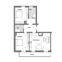 Two-Bedroom Apartment with Balcony