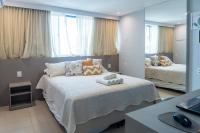 Flat Quarto e Sala, 400 metros da Praia de Boa Viagem, com Piscina, Wi-Fi 220Mbps - Chambres d'hôtes Recife