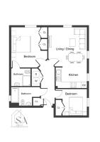 2BR 2BA Apartment - Emperor Beds - Free Parking - Near LGW Airport - Chambres d'hôtes Crawley