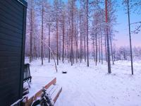 Lapland Landscape Cabin with Nature View, Sauna, Fireplace & Kitchen, Ylläs, Äkäslompolo, Riverside Village - B&B Äkäslompolo