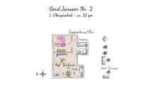 Ferienhaus Gerd Janssen - Wohnung Nr 2 - B&B Spiekeroog