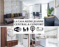 CASA REINE JEANNE- ideal groups & family -CENTRAL near train station - PARKING - New&CONFORT-AC - Chambres d'hôtes Nice