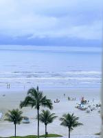 apto pé na areia vista Mar - Chambres d’hôtes Praia Grande