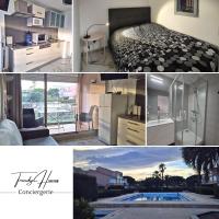 T2 Lumineux tout équipé avec piscine, parking privé et plage à 300m - Chambres d'hôtes Palavas-les-Flots